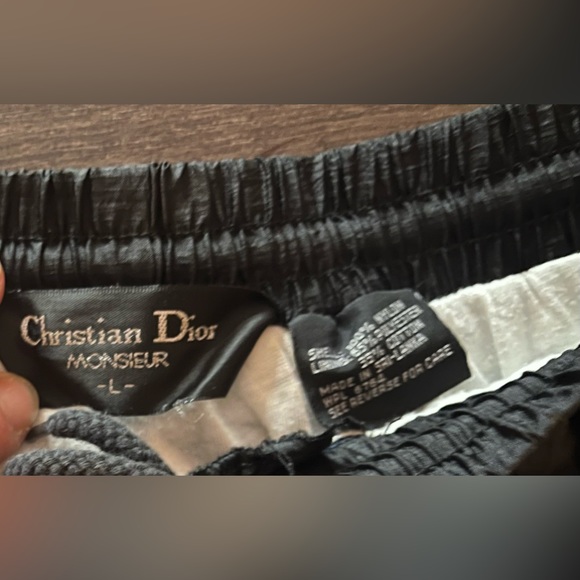 ♦️SOLD♦️CHRISTIAN DIOR Black Nylon Activewear Track Pants X Size : Large - Picture 4 of 7